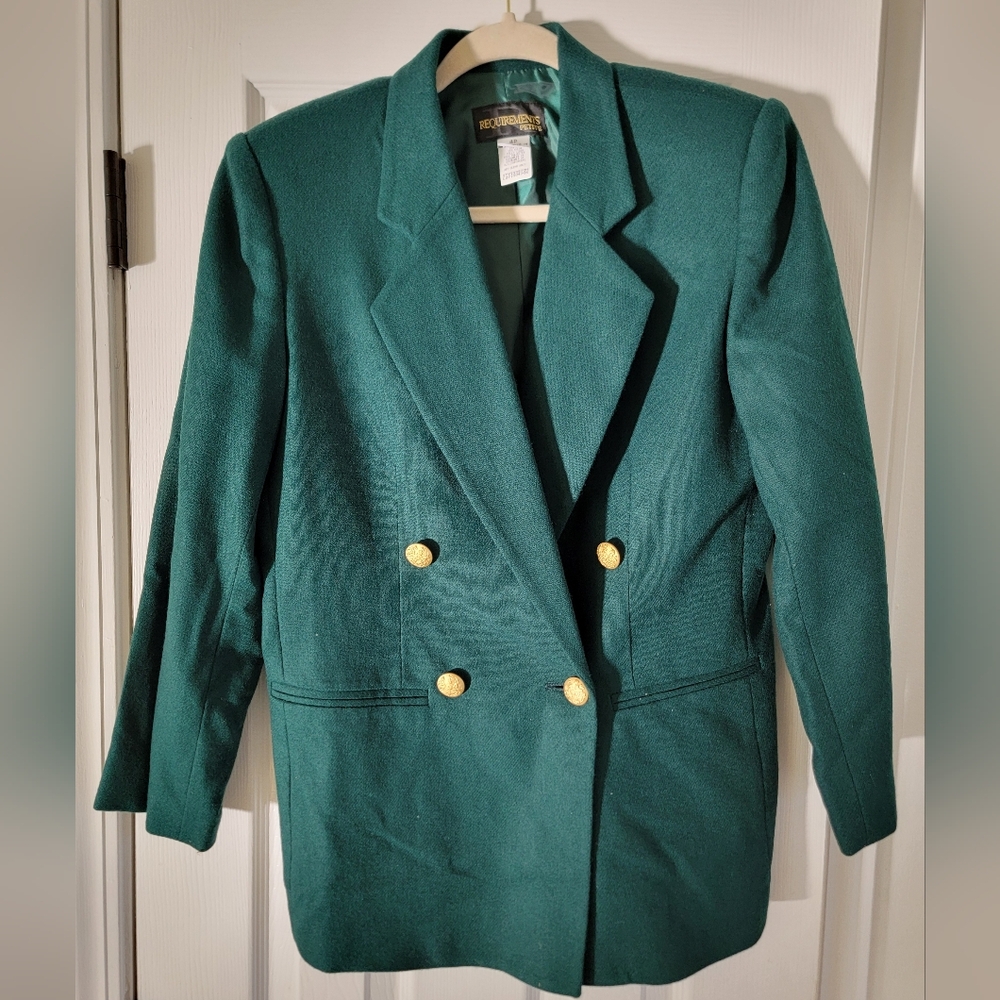 Vintage dark green blazer